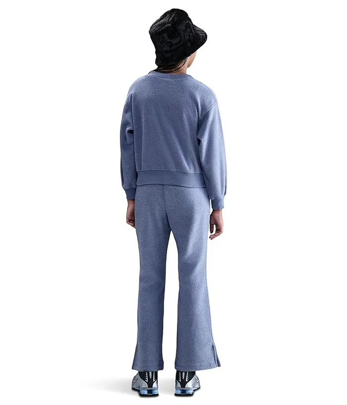 Флисовые штаны свободного кроя Nike Kids, World Indigo/White — фото 4