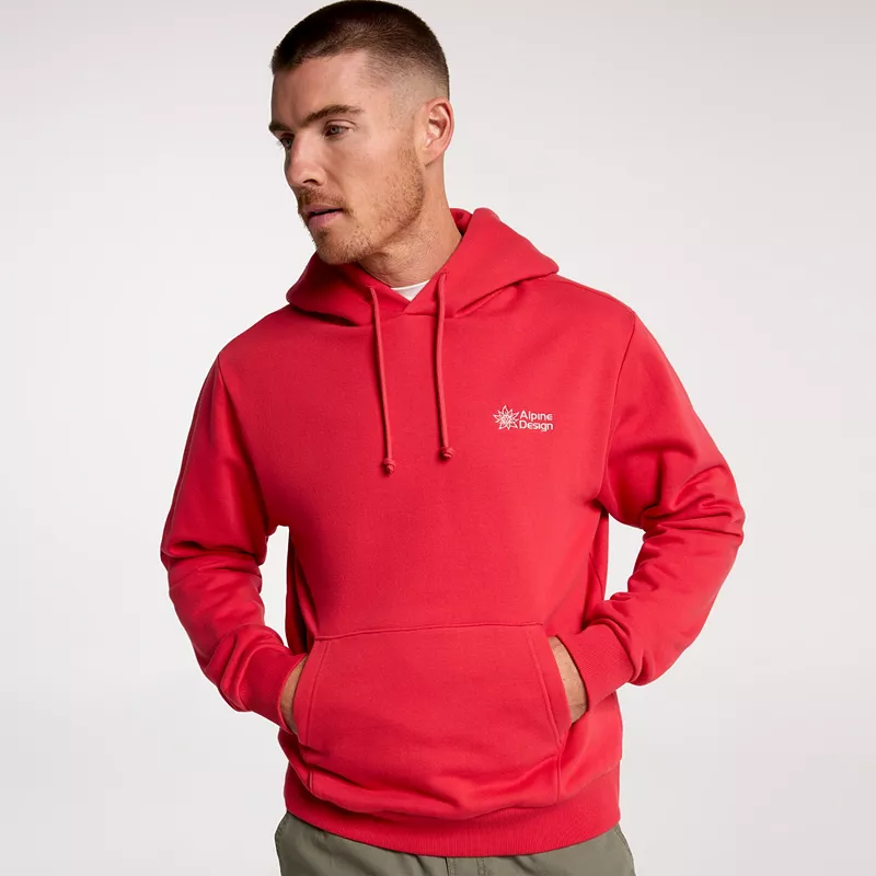 

Мужская флисовая толстовка с логотипом Alpine Design, цвет Amaranth Red