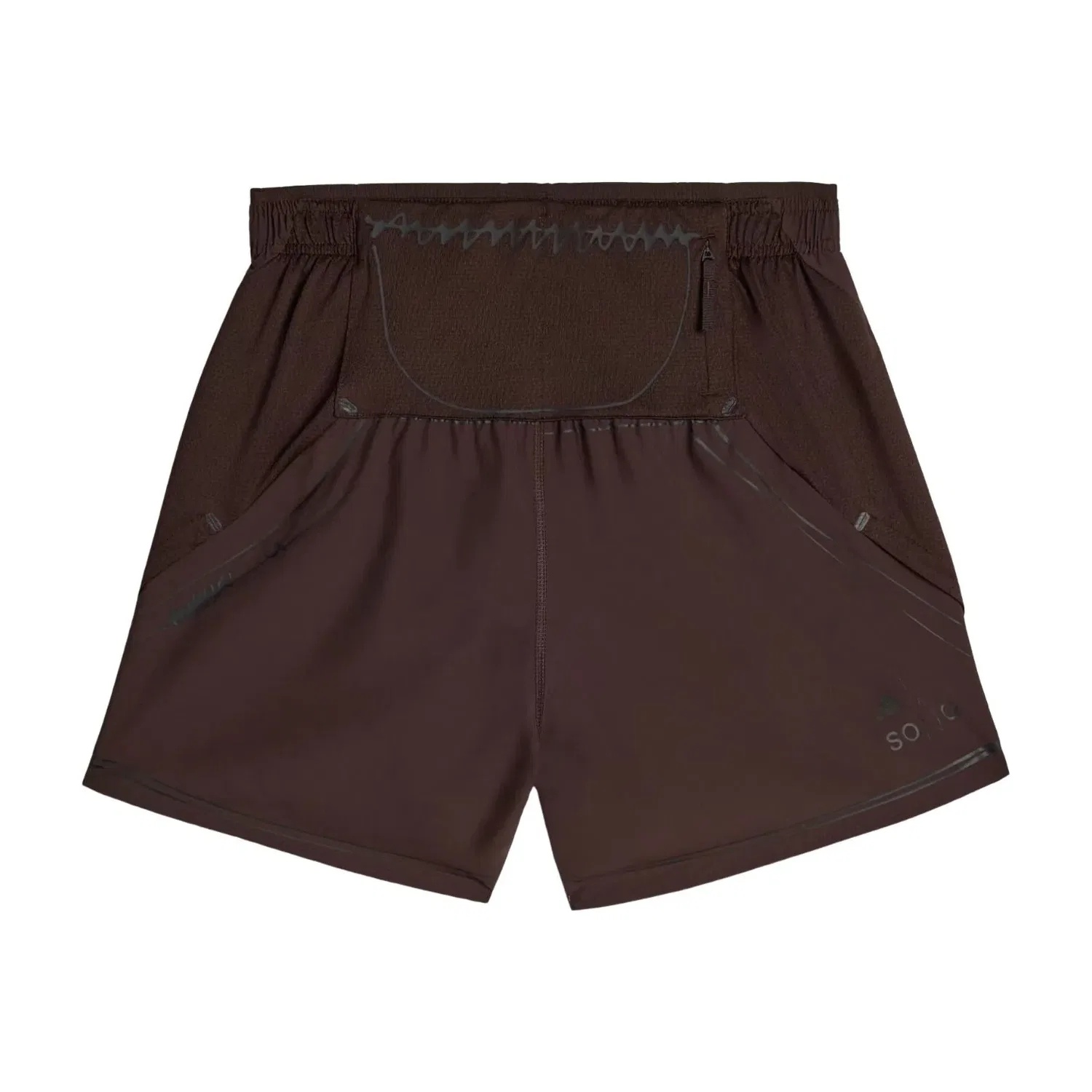Беговые шорты Adidas x SFTM adi365 'Aurora Coffee' KF5708, коричневый — фото 2