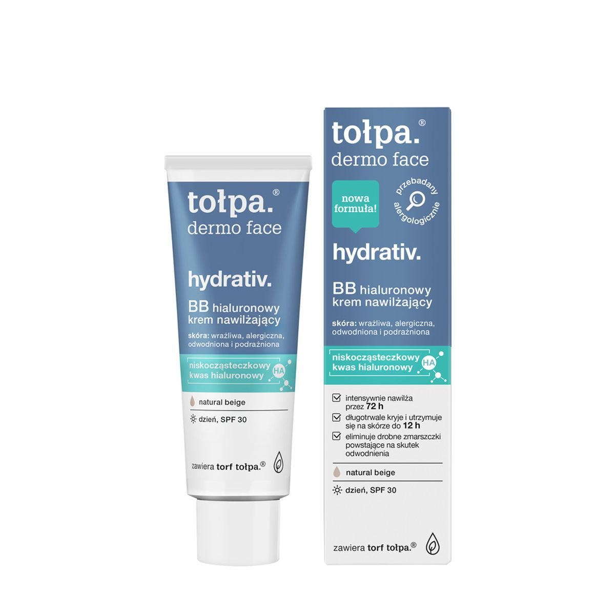 

Tołpa, dermo face Hydrativ, BB гиалуроновый увлажняющий дневной крем, SPF 30, 40 мл