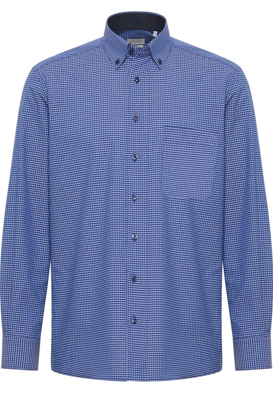 

Рубашка на пуговицах ETERNA, цвет Sky blue/Light blue/Dark blue
