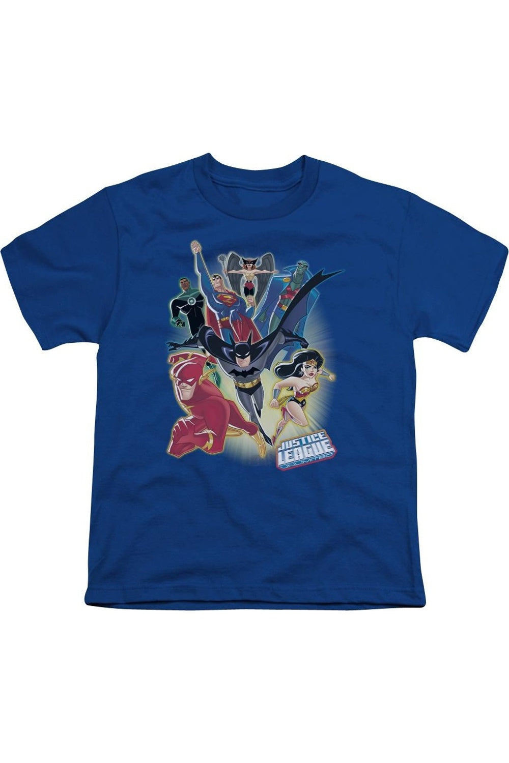 

Футболка с коротким рукавом для подростков Justice League of America Unlimited Gildan, синий