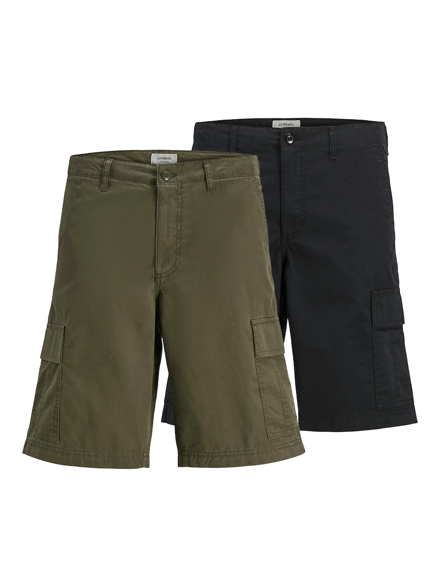 

Обычные брюки-карго JJ Rebel JREBCARLOS, темно-зеленый/черный