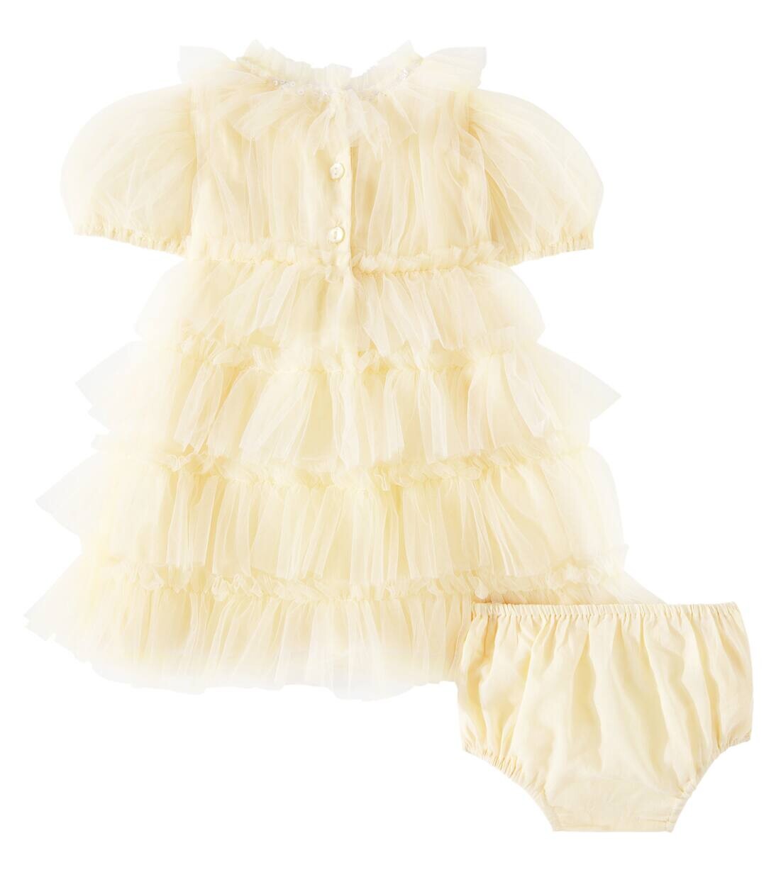 Комплект из фатинового платья и панталон Baby Annabelle Tutu Du Monde, цвет corn silk — фото 4
