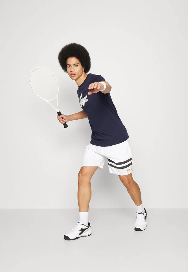 Спортивная футболка Lacoste Sport с логотипом, синий/белый — фото 2