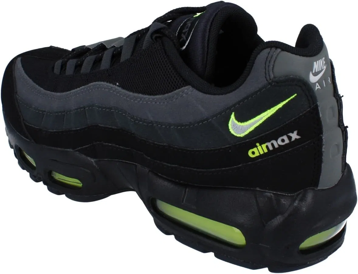 Мужские кроссовки Nike Air Max 95, Black Lt Smoke Grey Volt Dk Smoke Grey — фото 2
