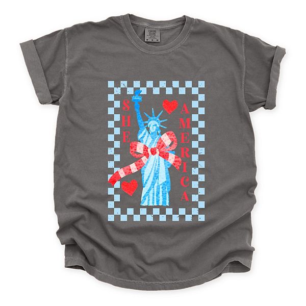 

Футболка She Loves America в клетку с эффектом окрашивания Simply Sage Market, Pepper, Зеленый, Футболка She Loves America в клетку с эффектом окрашивания Simply Sage Market, Pepper