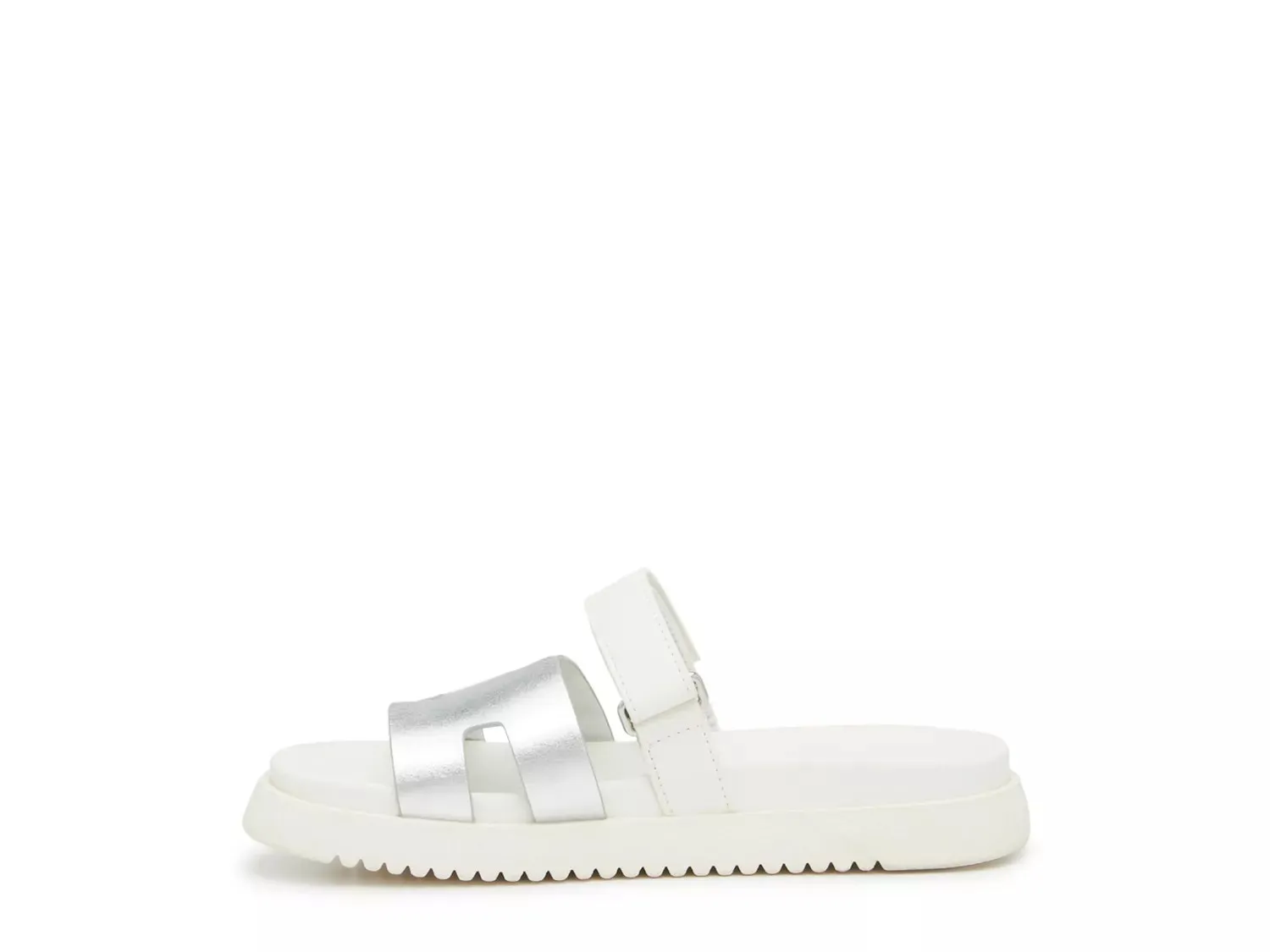 Сандалии Steve Madden Mayven - детские, белые/серебристые металлики — фото 3