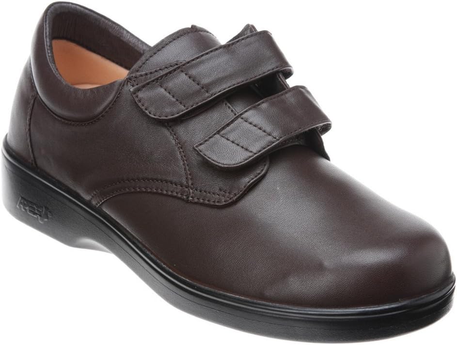 

Туфли Apex Ambulator - Mens - Double Strap - Brown Leather Brown - Aetrex, коричневый