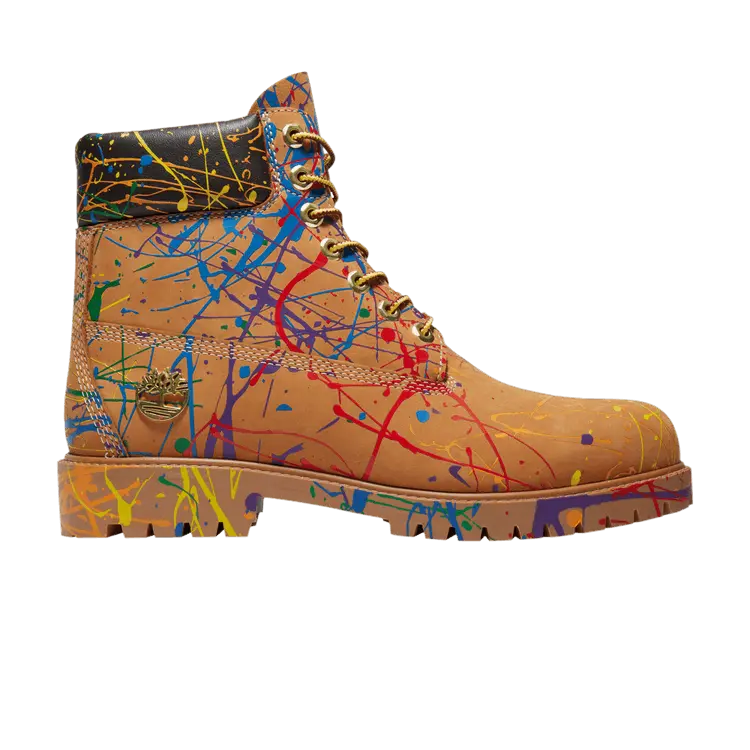 

Ботинки Timberland 6 Inch Premium Boot Wheat Paint Splash, желто-коричневый