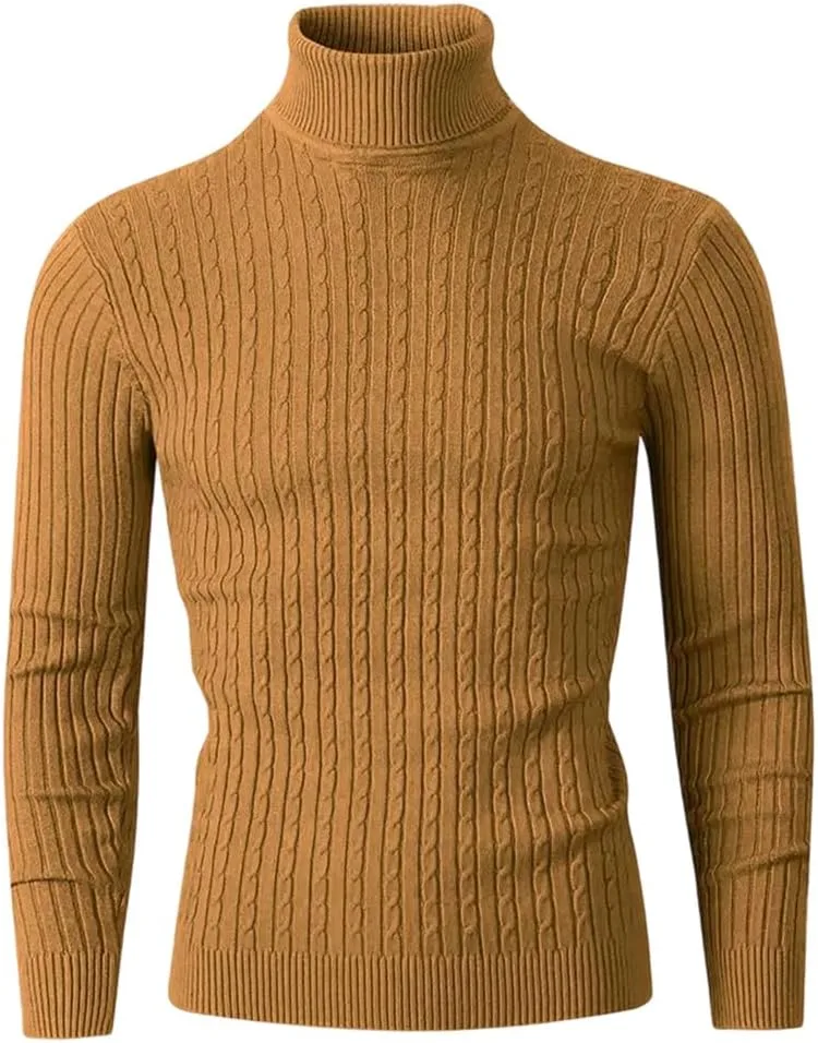 

Мужской зимний водолазный свитер Casual Slim Fit