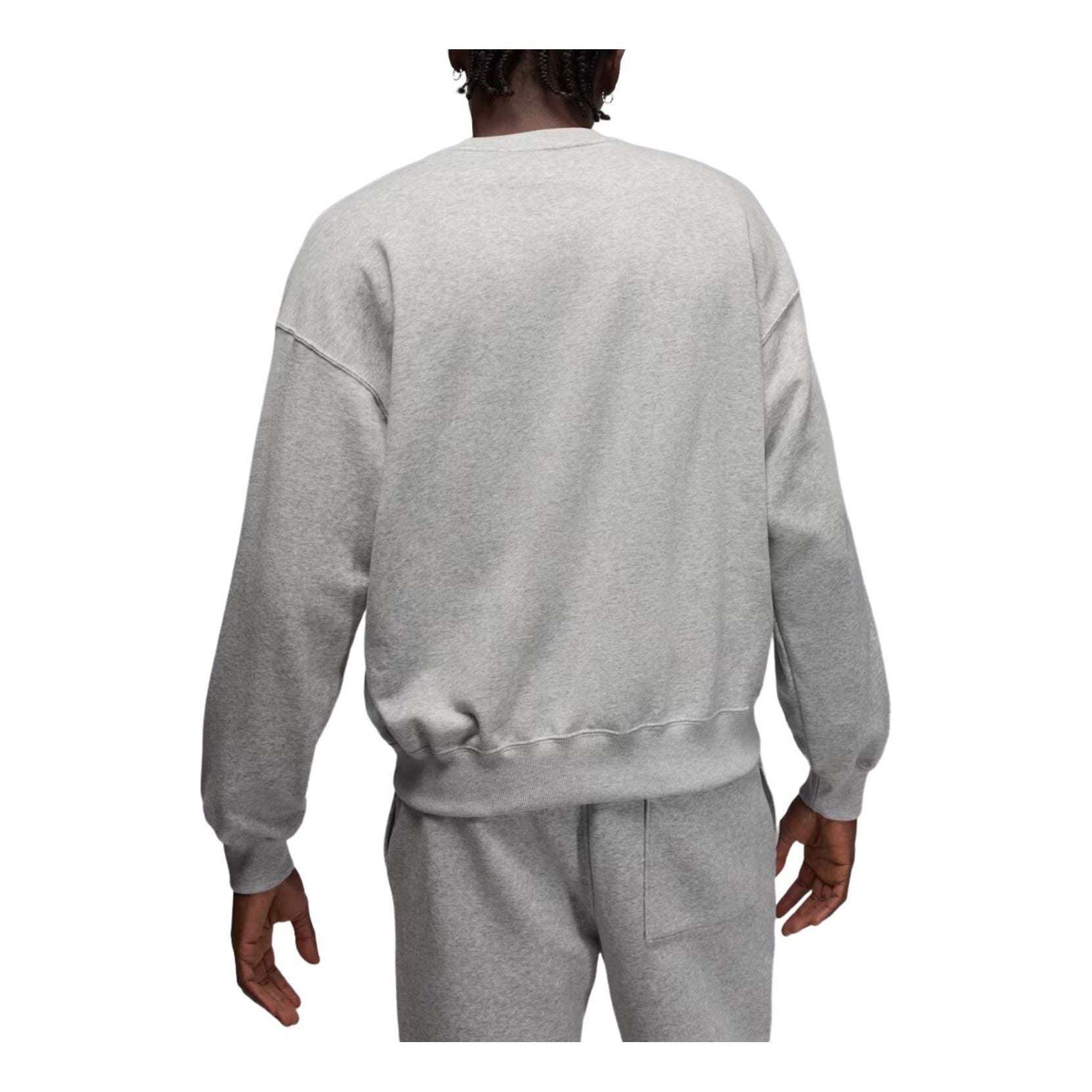 Свитшот Air Jordan Brooklyn Fleece Crewneck 'Grey Heather Gamma Blue' — фото 2