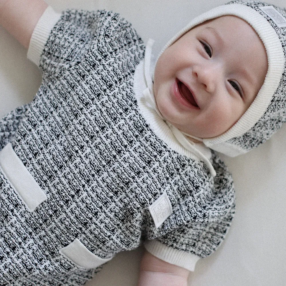 Детский комплект Tweedie Bonnet чёрный от Theloha
