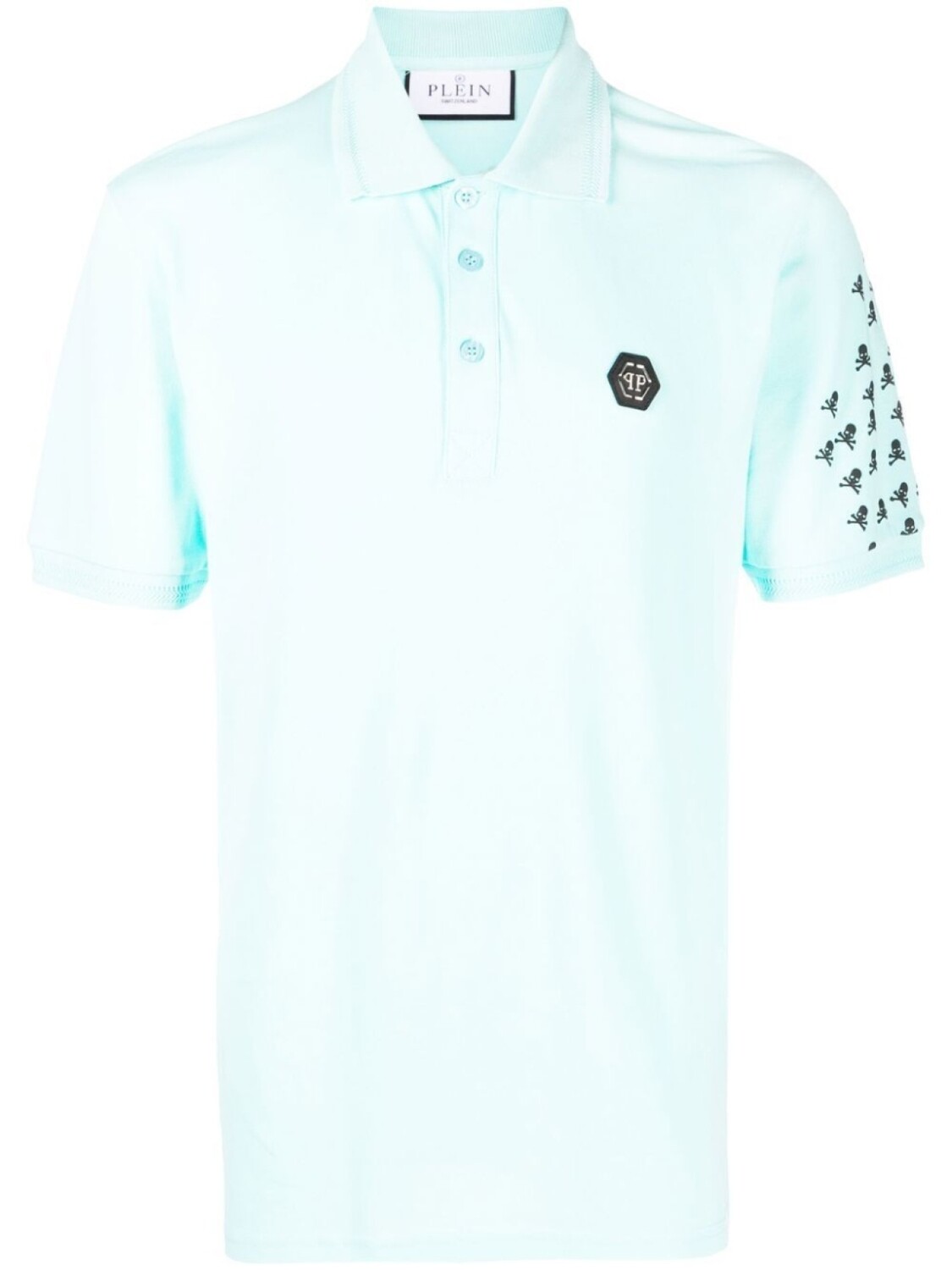 

Philipp Plein рубашка поло Skull and Bones, синий