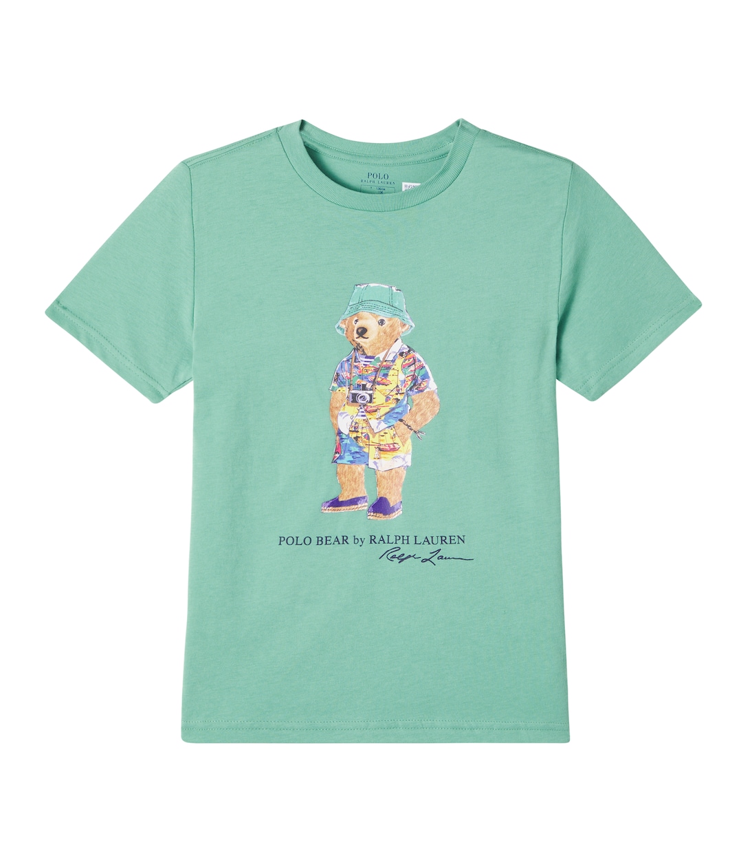 

Футболка из хлопкового джерси с принтом Polo Ralph Lauren Kids, Vineyard Green Bear
