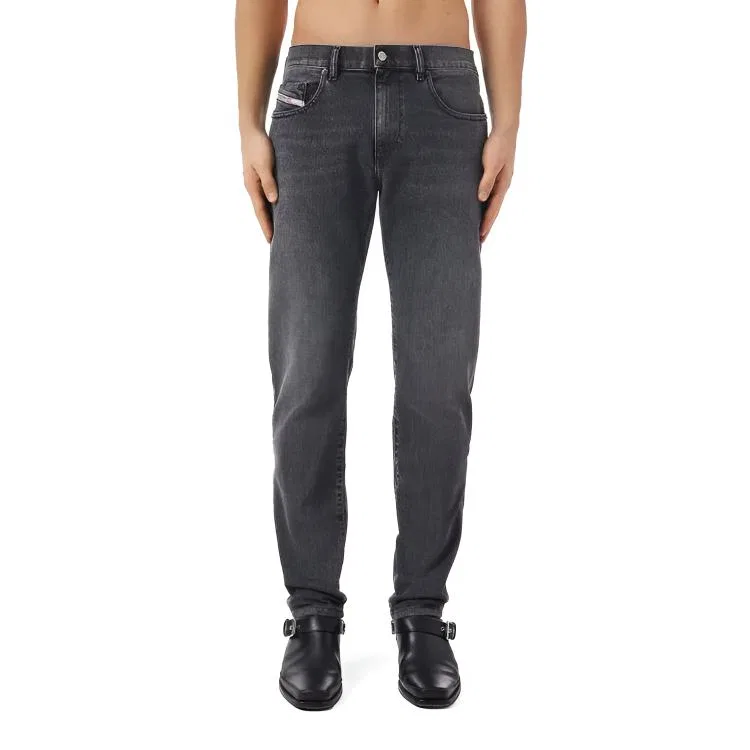 Джинсы зауженные Faded Effect Slim Fit DIESEL, Gray — фото 4