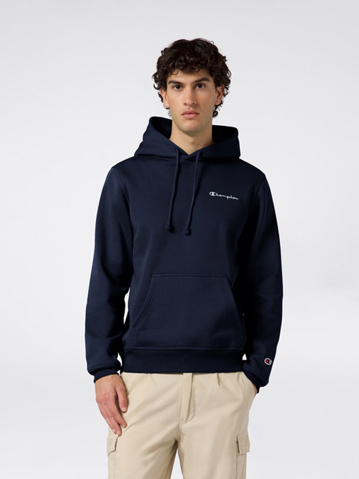 

Темно-синяя толстовка с капюшоном Champion