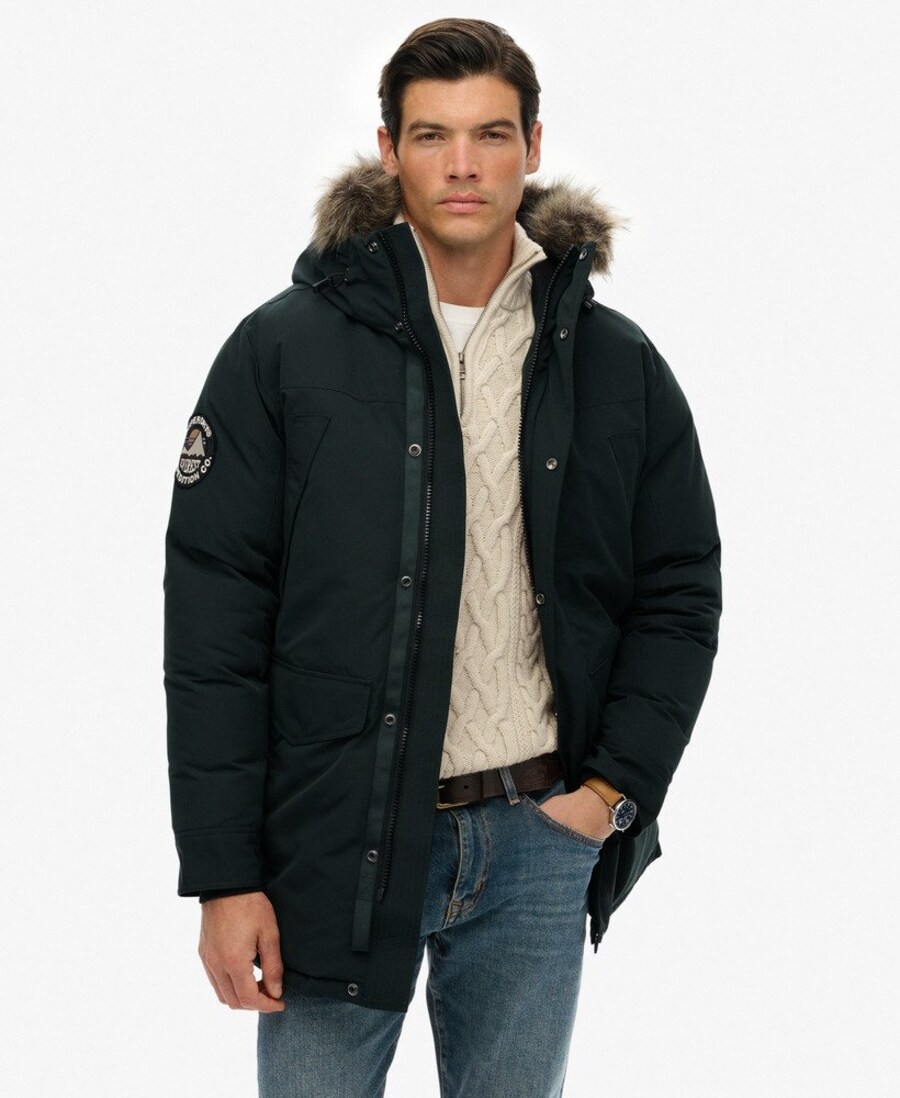 Зимняя парка Superdry Everest, темно-зеленый — фото 3