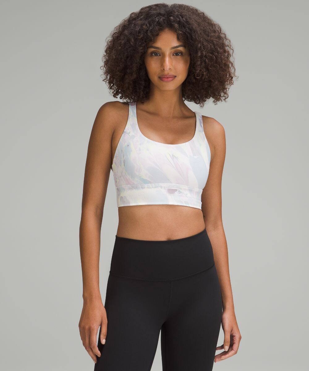 

Удлиненный бюстгальтер Energy Lululemon, розовый