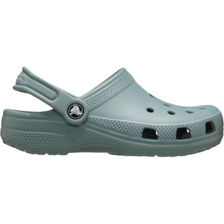Классические износостойкие низкие детские сандалии Clog Kids' Crocs, зеленый — фото 2