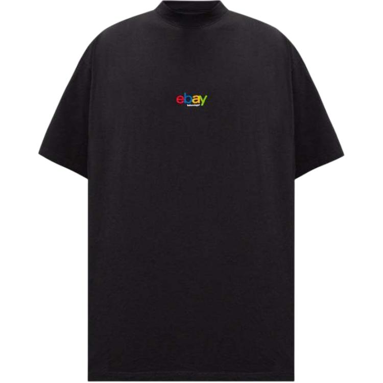

Футболка оверсайз с принтом логотипа Ebay Balenciaga, черный