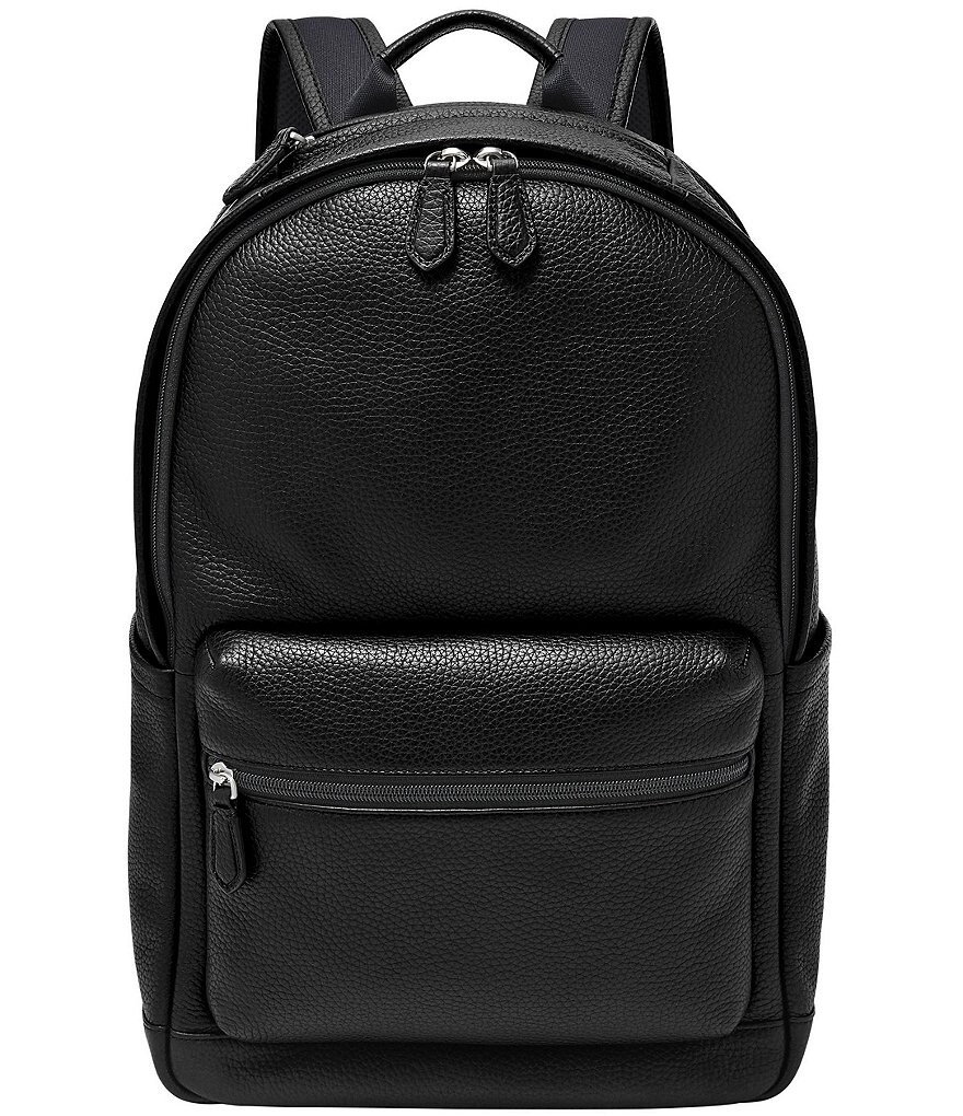 

Кожаный рюкзак Fossil Buckner, черный