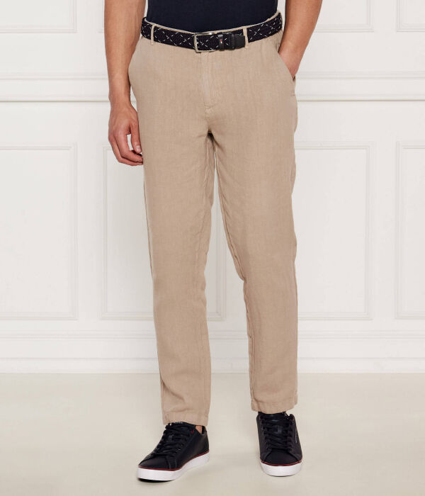 

Льняные брюки Regular fit Aeronautica Militare, желтый