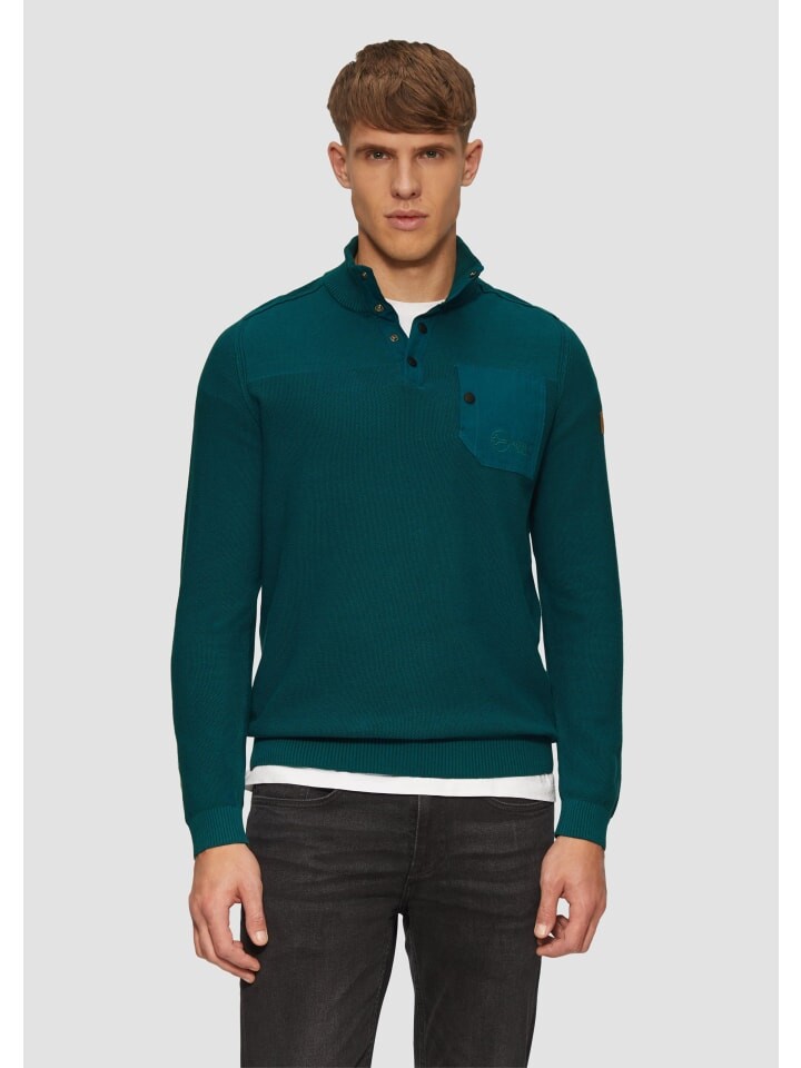 

Пуловер s.Oliver Strickpullover langarm, цвет Petrol