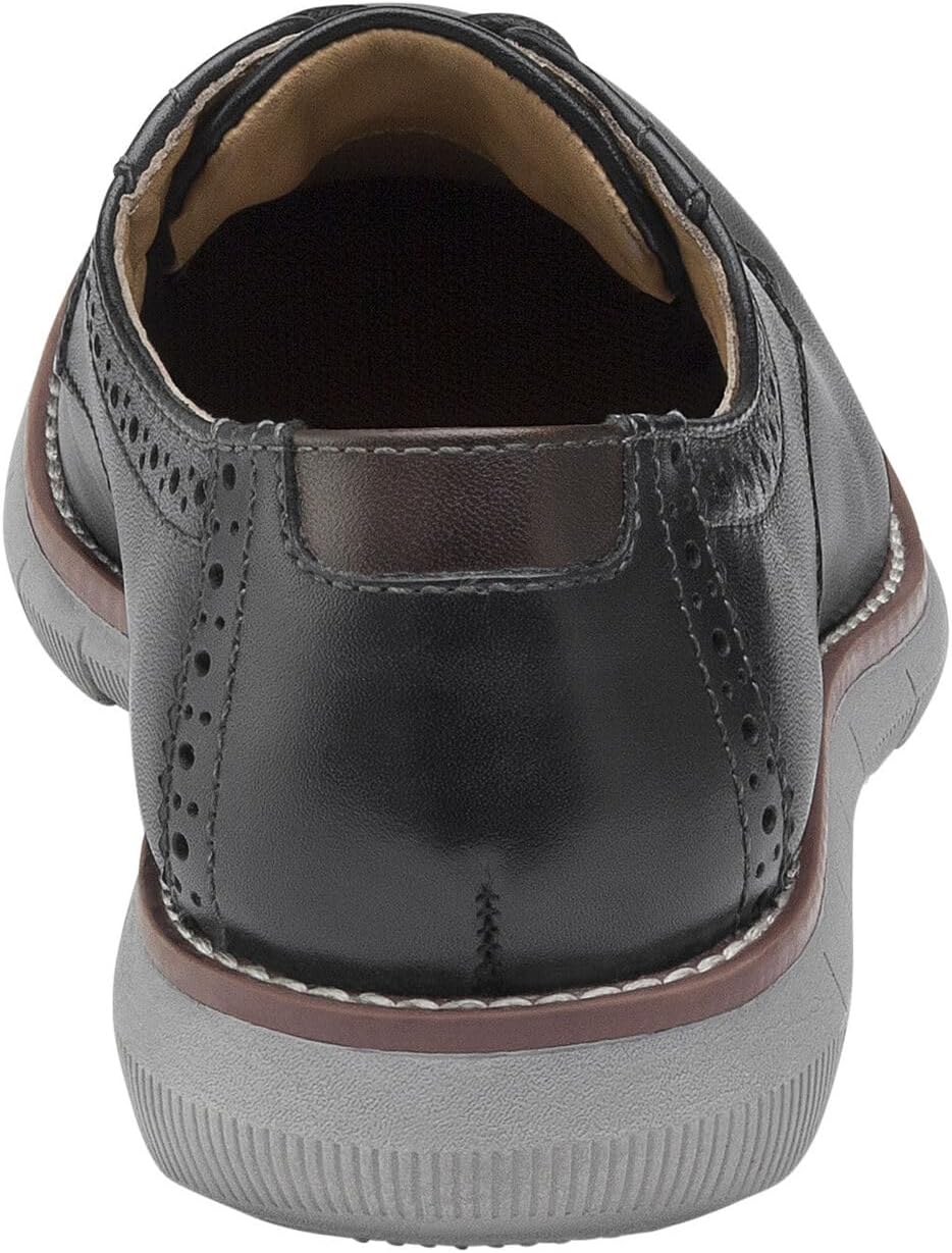 Johnston & Murphy Big Kid Holden Plain Toe Boys Dress Casual Lace-Up Shoe, черный/серый — фото 4