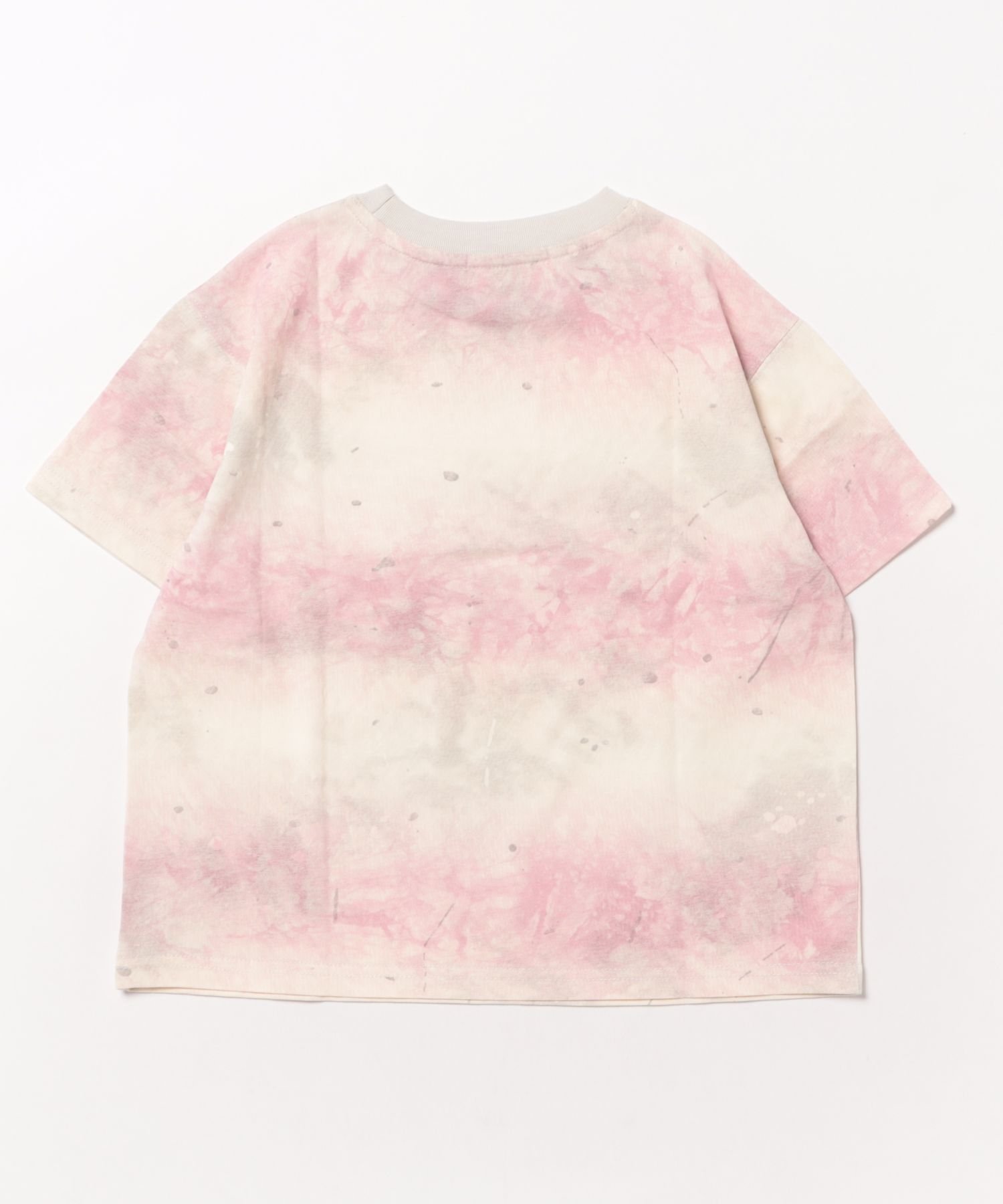 Футболка с градиентным рисунком в технике тай-дай Aimoha Kids, pink — фото 3