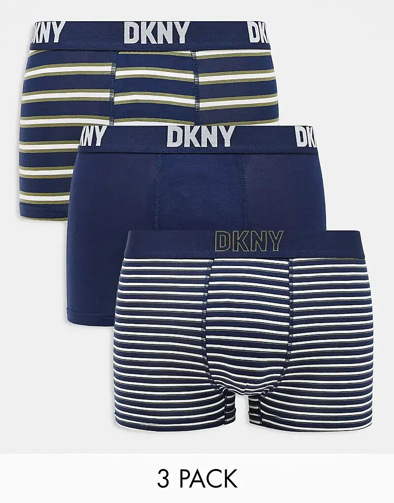 

3 пары трусов-боксеров Tocoma Modal темно-синего цвета DKNY