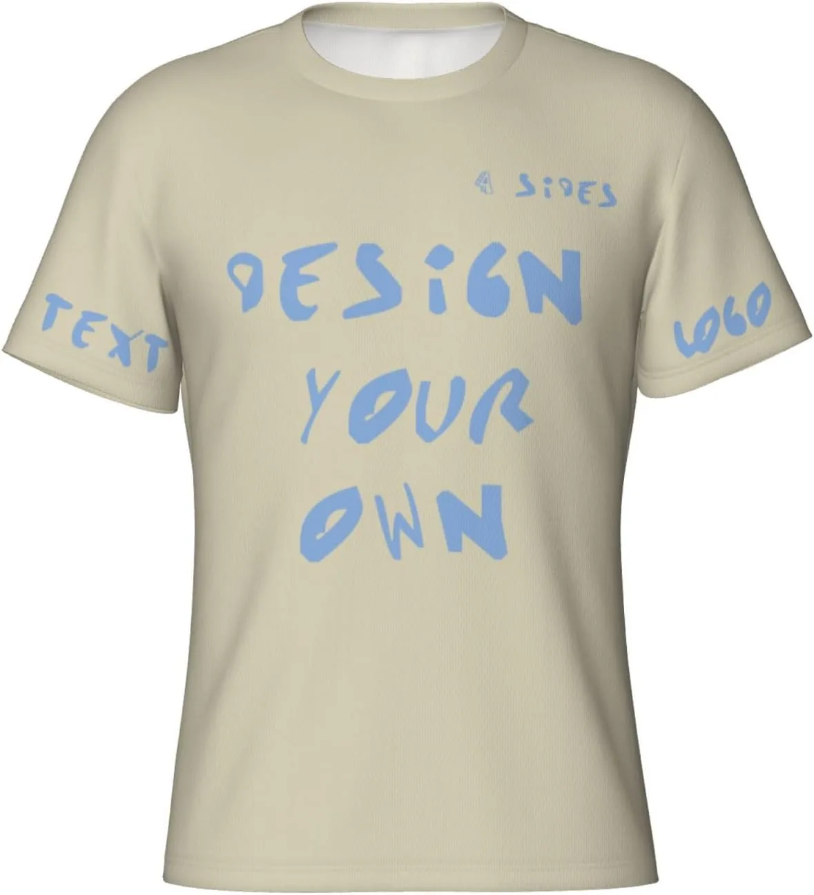 

Футболка Custom с принтом на 4 сторонах