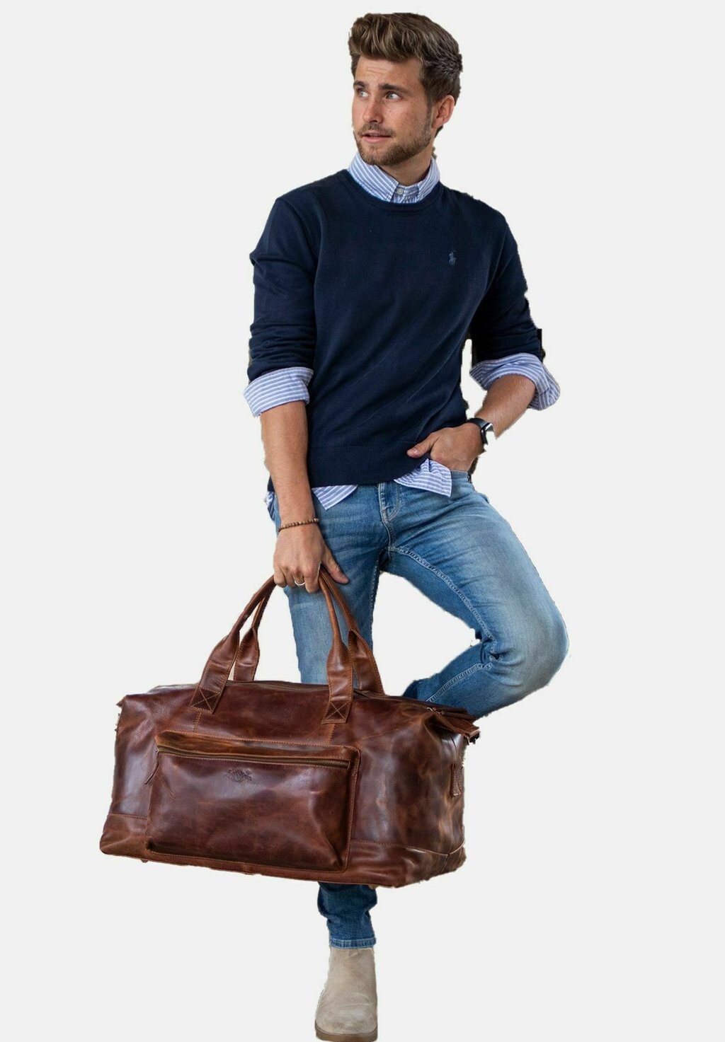 

Дорожная сумка WEEKENDER TRAVEL BRIXTON XL HOLDALL SID & VAIN, коричневый