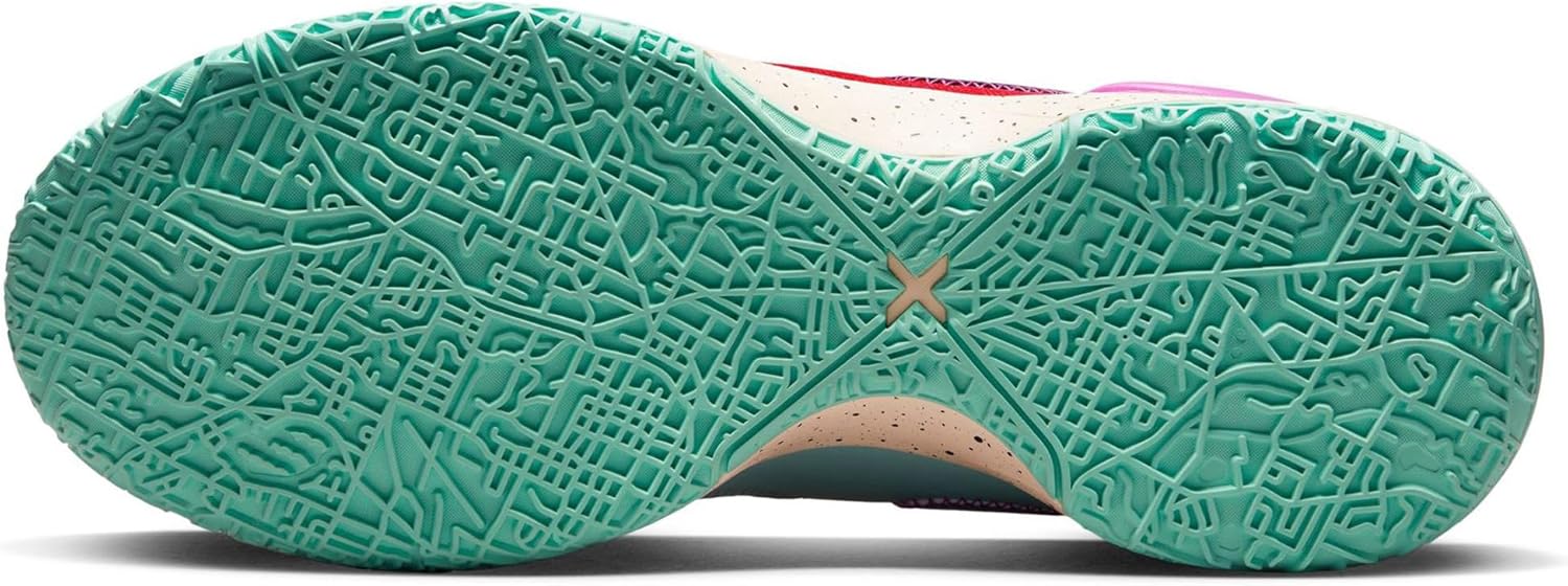 Мужские кроссовки Nike Zoom Lebron NXXT Gen, черный/красный/бирюзовый/изумрудный — фото 4