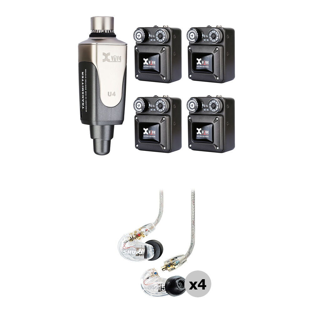 

Xvive Audio U4 Wireless In-Ear Monitor Value Kit with 4