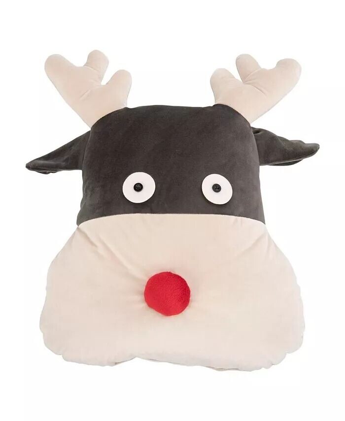 

Подушка Reno Reindeer размером 12 x 12 дюймов Safavieh, мультиколор