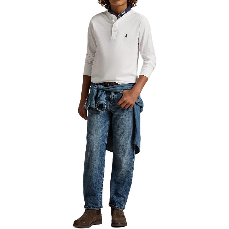 Футболка SS24 белая детская Polo Ralph Lauren — фото 4