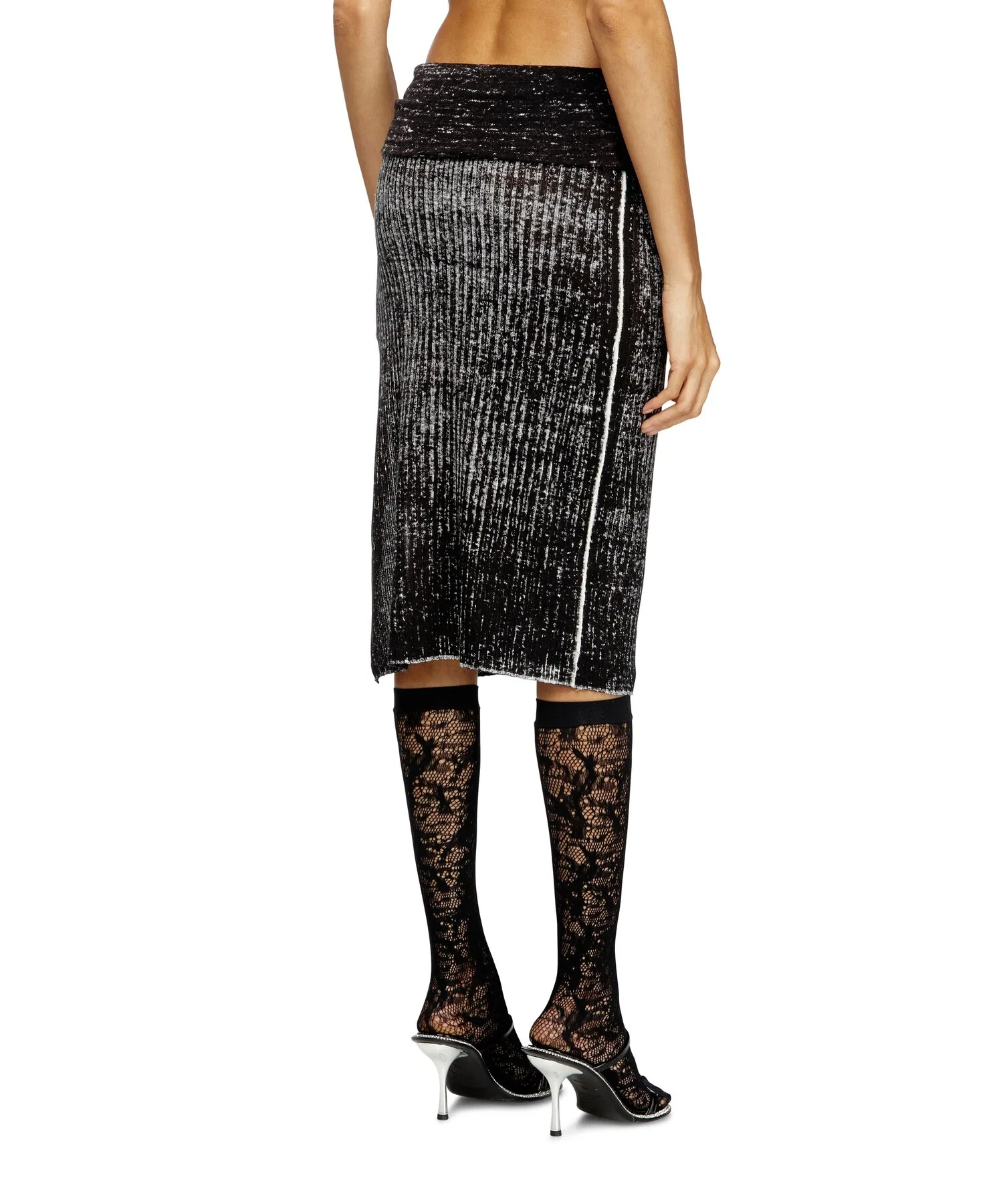Женская вязаная юбка DIESEL M-EGANOID — фото 4