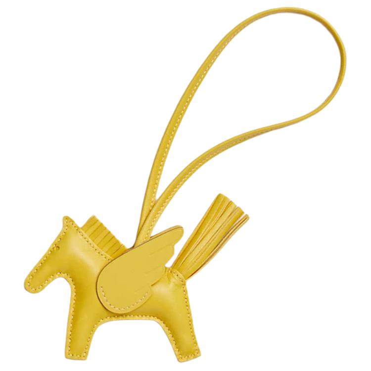 

HERMES Сумка из овчины унисекс малая аксессуар 9O Жёлтый неаполитанский, 9O Jaune De Naples Naples Yellow