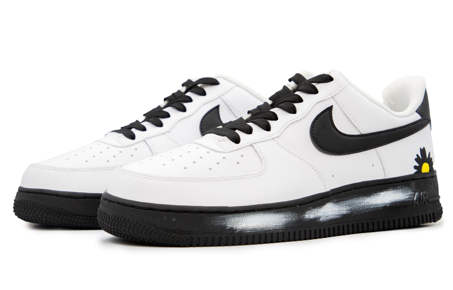 Кроссовки Air Force 1 для скейтбординга мужские низкие черный/белый Nike — фото 3