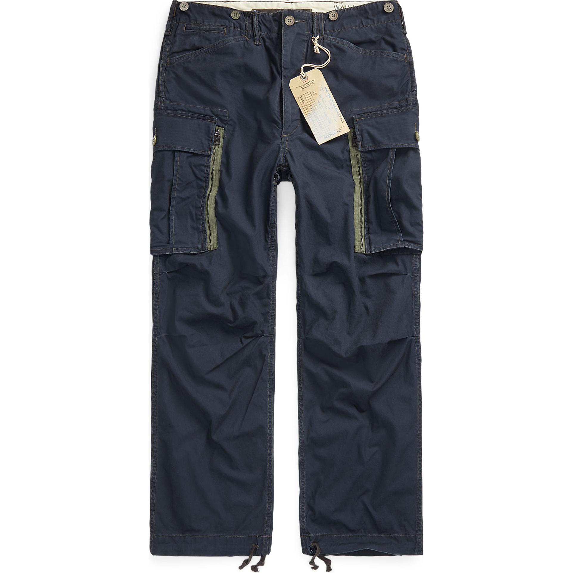 

Брюки-карго из хлопка Ralph Lauren Double RL, темно-синий