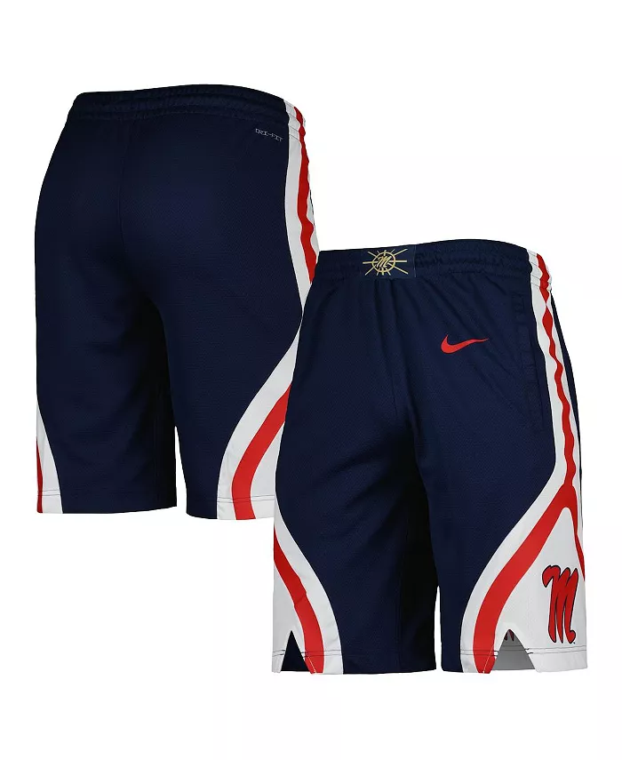 

Мужские баскетбольные шорты для тренировок Ole Miss Rebels, цвет navy (темно-синий) Nike