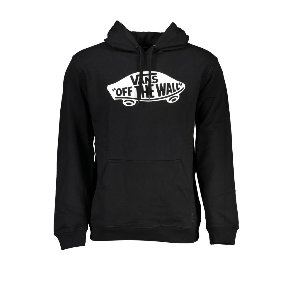 

Элегантная черная толстовка с капюшоном и центральным карманом Vans