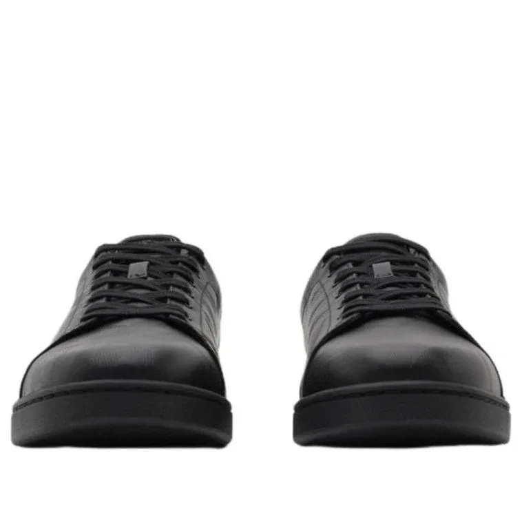 Кроссовки Burberry 26 Embossed Check Leather Set, черные — фото 3