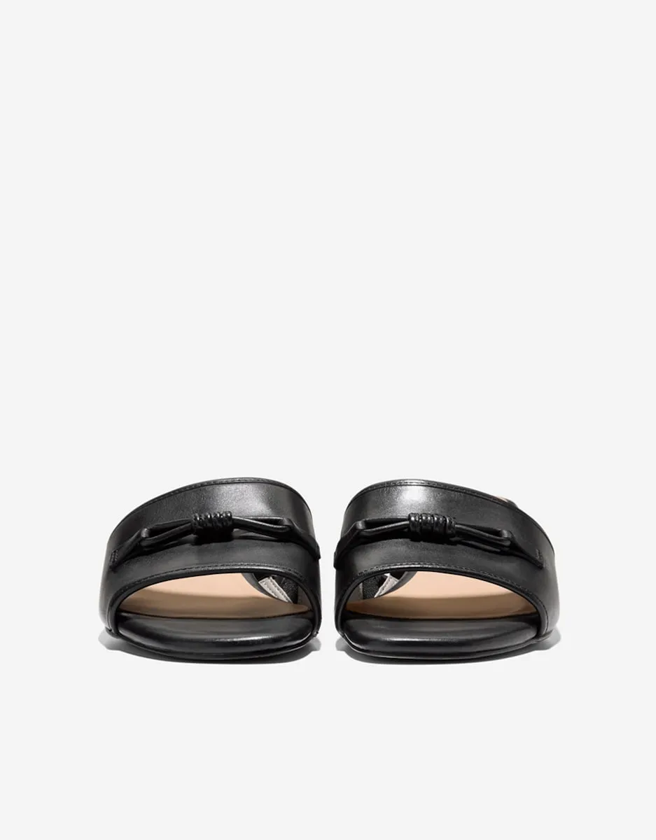 Женские мюли на каблуке из натуральной кожи Cole Haan, черный — фото 2