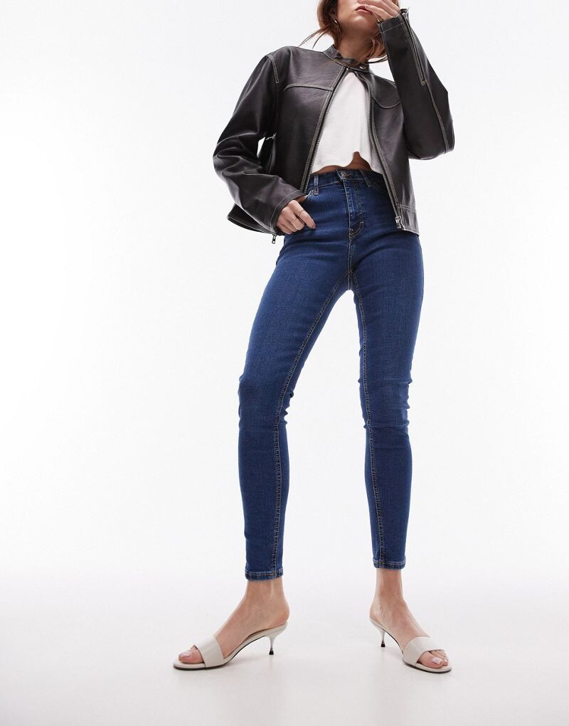 

Джинсы Topshop Jamie насыщенного синего цвета
