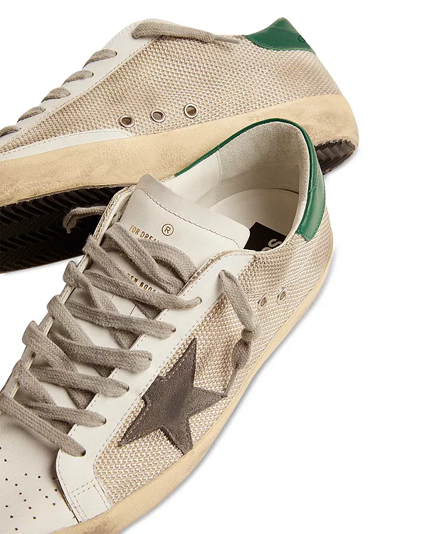 Мужские низкие кроссовки Star Golden Goose, бежевый — фото 4