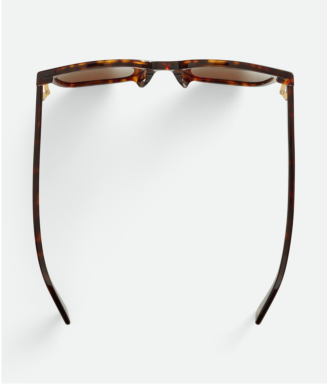 Soft recycled acetate square sunglasses BOTTEGA VENETA, гавана/коричневый — фото 4