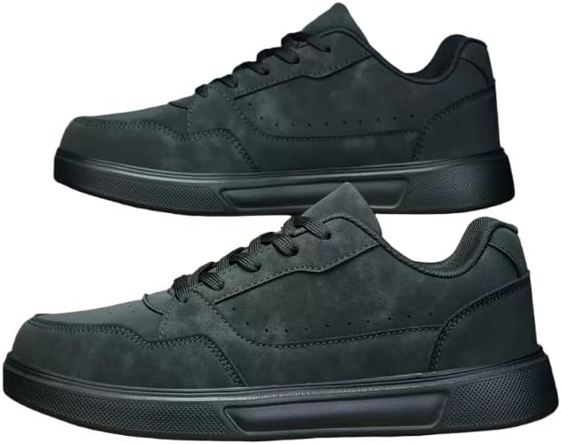 

Мужские модные кроссовки - легкие повседневные шнурованные скейт-ботинки, комфортные во все сезоны для походов, фитнеса и повседневной носки Minlaidian, зеленый