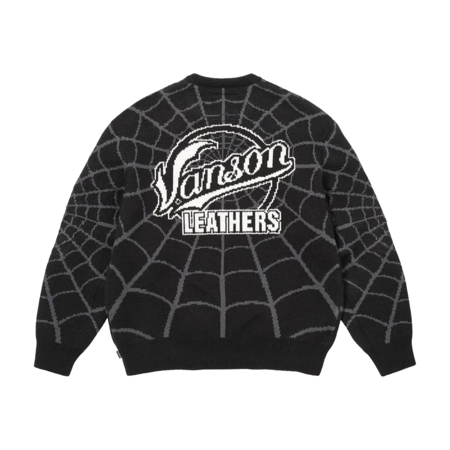 Свитер Supreme x Vanson Leathers SS26 Spider-Man, черный, SUP-SS26-302-BLK — фото 2